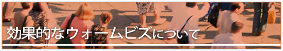 効果的なウォームビズについて